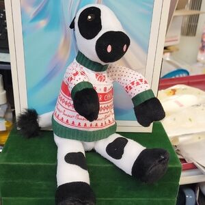 Chick Fila Festive Cow Plush Toy New 8"